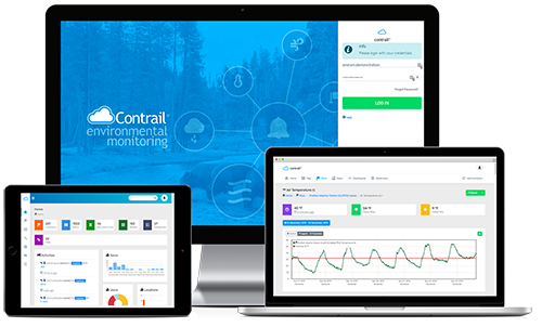 Contrail software for environmental monitoring